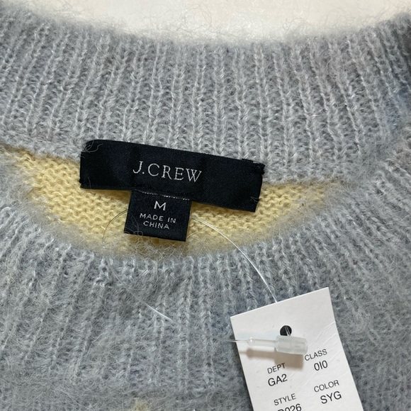 🐲💙 J.Crew Diamond checked  Cropped Sweater - Picture 4 of 15